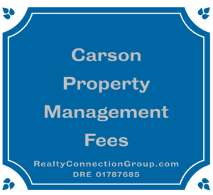 carson property management fees